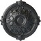 Ekena Millwork Hamilton Ceiling Medallion (Fits Canopies up to 3 3/4"), Hand-Painted Pewter, 17 3/8"OD x 1 3/4"P CM17HAPES - alternate 1